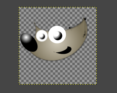 GIMP：Wilber君：鼻と口